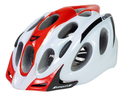 Capacete Ciclismo Adulto P Catlike Kompacto Branco/vermelho