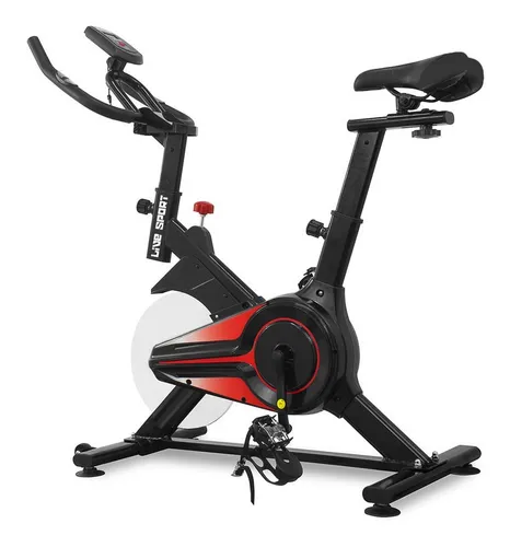 Bicicleta Spinning Live Up Black Red Yb-330