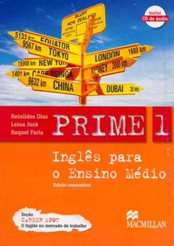 Prime 1 - Student´s Book With Audio Cd, De Dias, Reinildes. Editora Macmillan Br Em Inglês