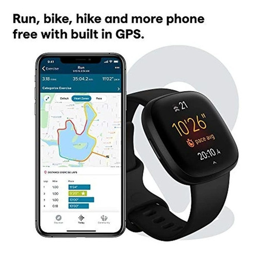 Imagen 3 de 6 de Reloj Inteligente Fitbit Versa 3 Health And Fitness
