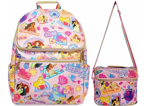 Mochila Y Lonchera Escolar Princesas De Disney Store