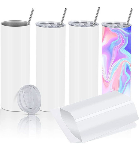 Juego De Vaso Delgado De Sublimación De 30 Oz, Vaso De Viaje
