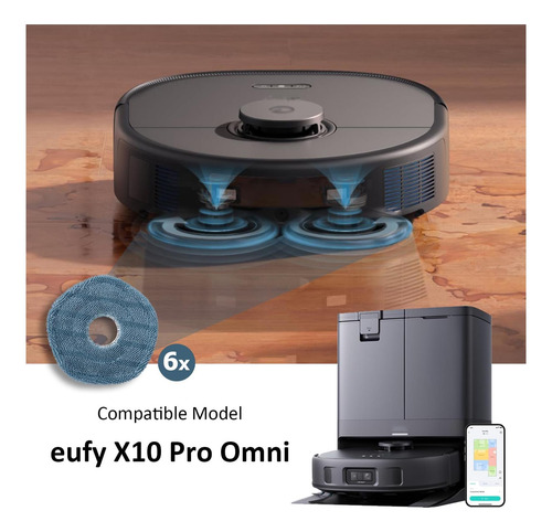Pack Eufy Mop Polles Aplicaciones Para Eufy X10 Pro Omni De