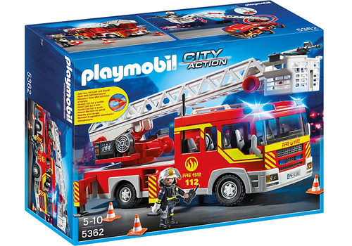 Educando Playmobil Bomberos Camión Bombero Con Escalera 5362