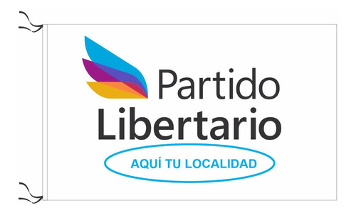 Bandera Del Partido Libertario Personalizada 90 X 150cm Mercado Libre
