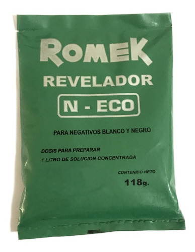 Revelador Romek Eco P/ Negativos Blanco Y Negro 118gr (9367)