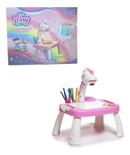 Mesa Proyector Tiny Infantil Unicornio Rosa 55591 Mundotoys Rosa