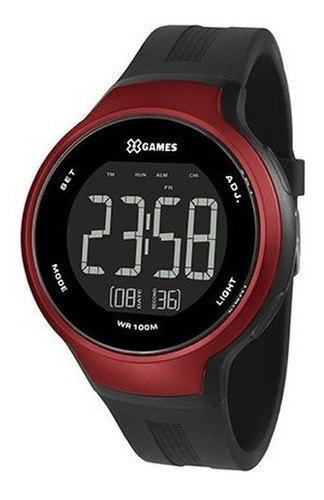 Relógio X-games Masculino Digital Preto E Vermelho Xmppd552