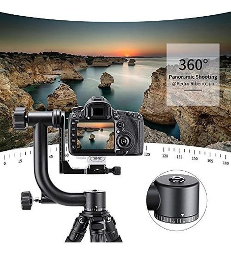 Trípo De Cardán Panorámico De 360 Grados De Aleación De Alum