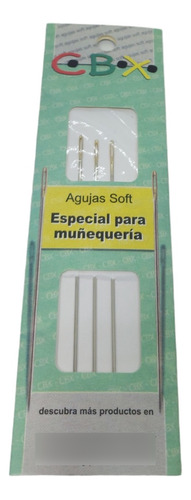 Cbx Aguja Soft Para Muñequeria X 6 Packs