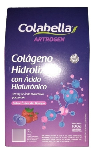 Colágeno Hidrolizado + Hialurónico (fru Bosque) Colabella Dw Sabor Frutos Del Bosque