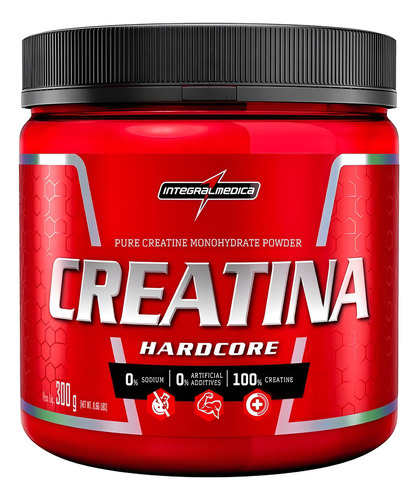 Kit 2x Creatina Hardcore 300g Integralmédica Neutro