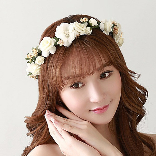 Diadema Para Mujer, Flores Florales, Guirnaldas Para El Pelo