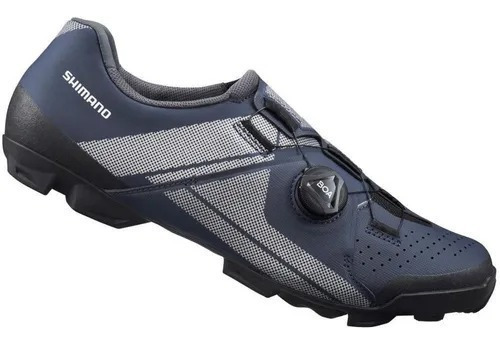 Sapatilha Shimano Sh-xc300 Xc3 Trava Boa Pedal Clip Mtb Azul