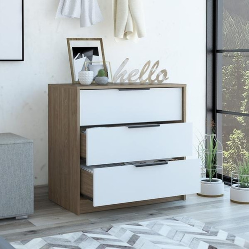 Comoda 3 Cajones Melamina 18 Mm
