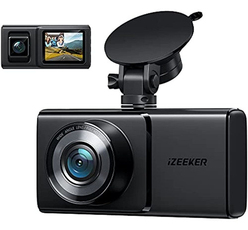 Izeeker Dash Cam Cabina Delantera E Interior, Ambas Cámaras 