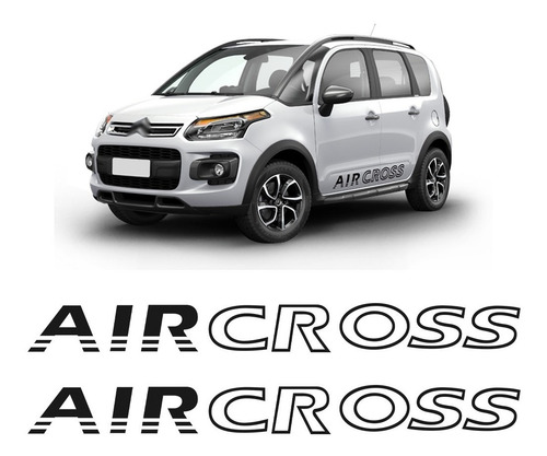 Par Adesivo Lateral Portas Faixa Citroën Aircross 2012 2013