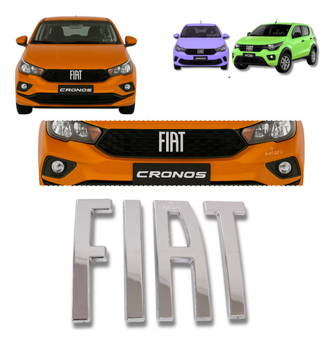 Emblema Grade Fiat Mobi 2021 2022 2023 2024