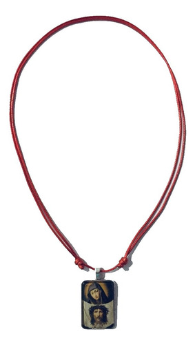 81 Collar Rojo Proteccion Santa Veronica Rostro Cristo Cr48