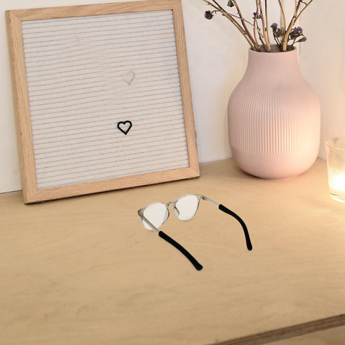 2 Pares De Almohadillas Para Anteojos, Tela De Punto Suave,