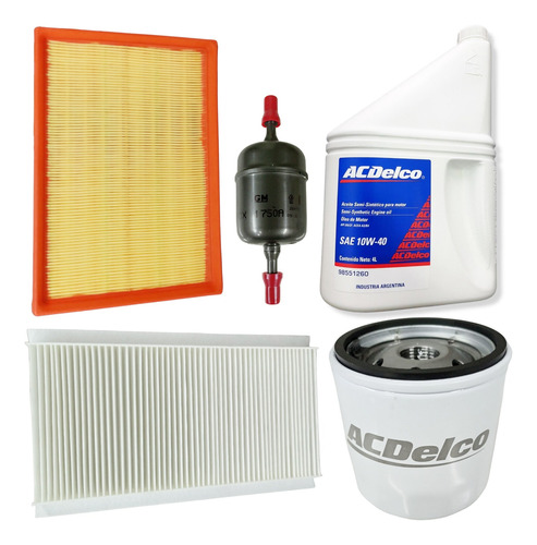 Kit De Filtros + Aceite Chevrolet Meriva Corsa Ll 1.8 8v