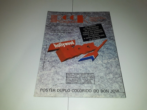 Rock Brigade Hollywood Rock 1990 Bon Jovi Marillion - Poster