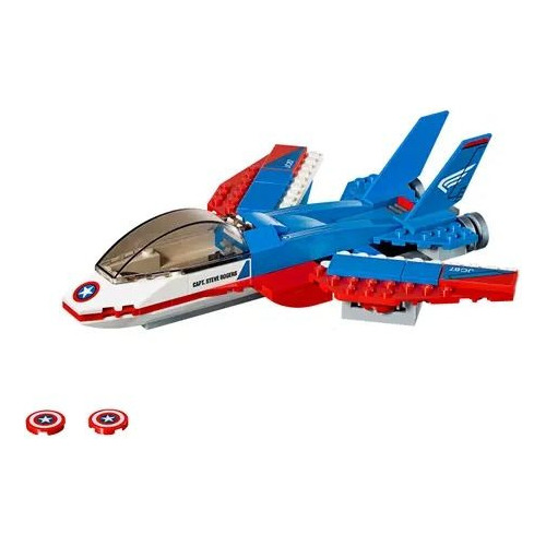 Lego Marvel Superheroes 76076 Jet Capitan America Solo Nave