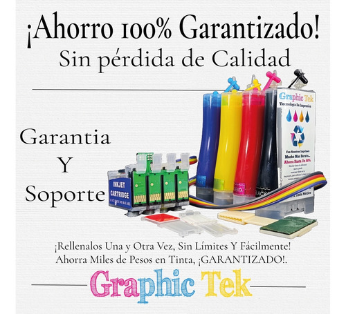 Sistema De Tinta Continua Compatible Epson Nx420 Nx125 Wf320
