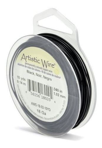 Alambre Artístico Cobre Negro 18 Ga, 10 Yd