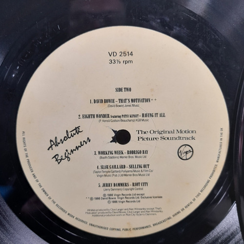 Imagem 6 de 10 de Vinil Lp Absolute Beginners The Original Motion Importado Uk