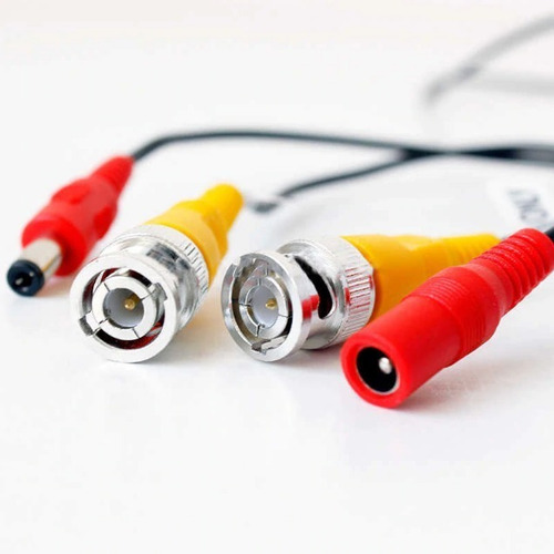 Cable 20m Video Bnc Alimentacion Camara Seguridad Reforzado