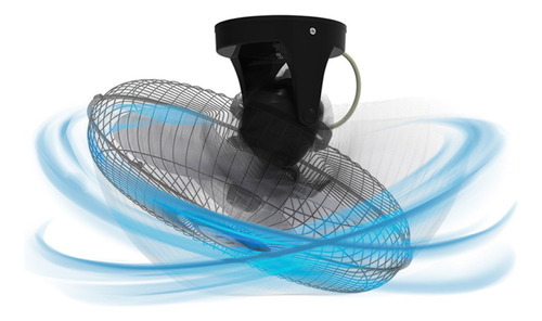 Ventilador De Techo Loco Navia Saturno 18 Aspas De Plástico