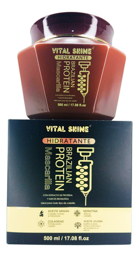 Mascarilla Con Proteína Brasileña Reparadora Vital Shine