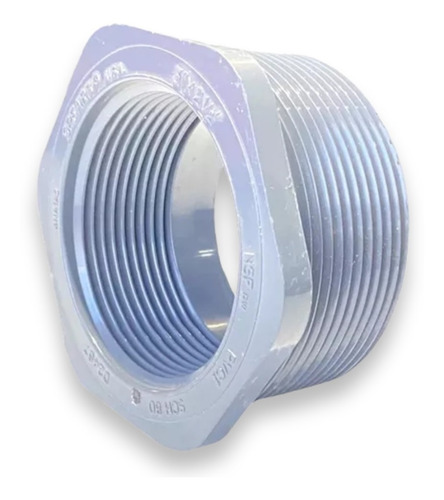 Reduccion Roscada 3'' X 2-1/2'' Pvc Ced 80 Industrial