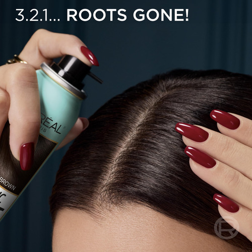 Spray Gris Temporal Para Colorear El Cabello Root Cover Up L