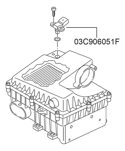 Sensor Map Vw Gol G3 G4 G5 G6 G7 1.0 Total Flex 03c906051f