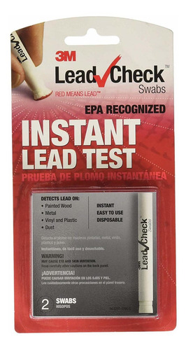 Hisopos De Control De Plomo 3m Leadcheck
