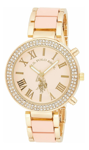 Reloj Mujer U.s. Polo Assn. Usc40063 Cuarzo Pulso Bicolor En