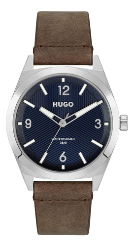 Hugo Make Reloj De Cuarzo De Acero Inoxidable Con Correa De 