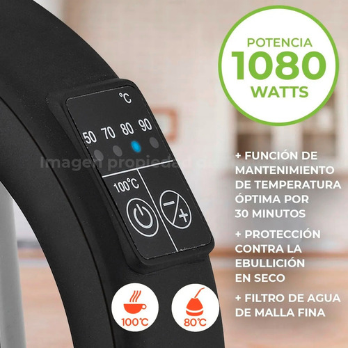Pava Eléctrica Smart-tek 1,7 L Digital Sd2035a Envio Y Cuota