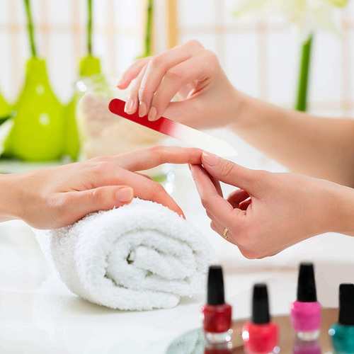 Tecbeauty - Lima De Uñas De Cristal De Doble Cara (42 Unidad