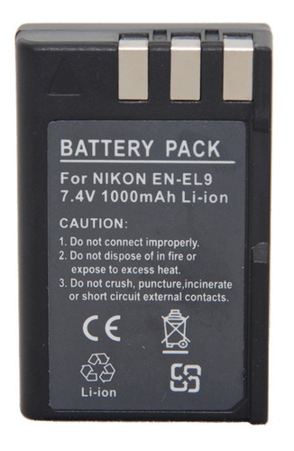 Bateria P/ Nikon En-el9 D3000 D5000 D40 D60 D40x En-el9a D40
