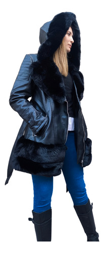 Campera Tapado Mujer Forrada - Importada Y Elegante