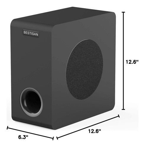 Subwoofer De Audio Domestico Bestisan Powered 6.5, Sonido...