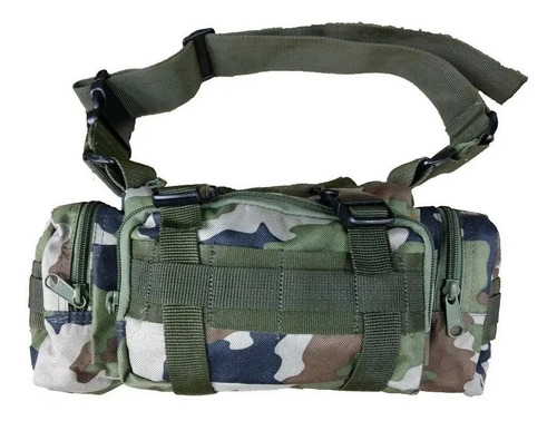 Mochila Táctica De Asalto Con Pouch Riñonera Molle 4 En 1