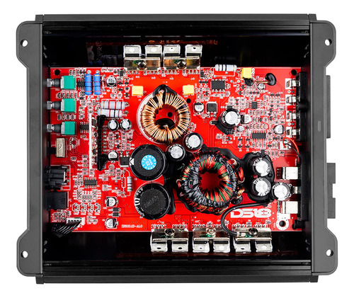 Amplificador de Audio Para Automóvil DS18 ZR500.1D ZR Series 1500 Watts Máximo 1 Canal Monoblock Clase D Color Negro
