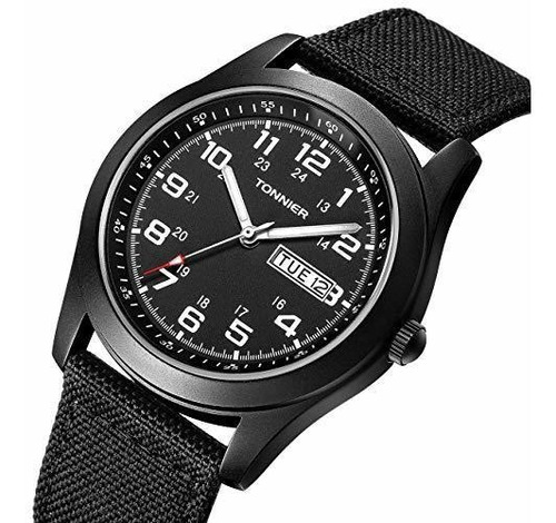 Tonnier Reloj Analogico Para Hombre Estilo Semanero Y Calend