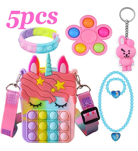 Paquete De 5 Carteras Bolsa Fides Toys Mayorista