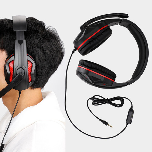 Gaming Headphone 3.5mm Competitive Headset Microphone Wired