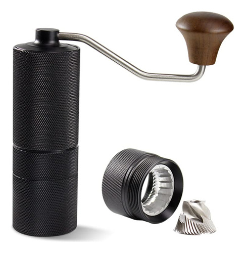 Conjunto De Molinillo De Cafe Manual De Acero Inoxidable, Aj